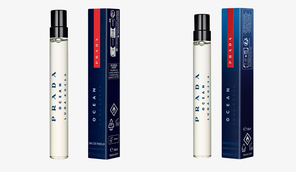 Prada Luna Rossa Ocean Travel Spray Men's Fragrance 0.33 Oz