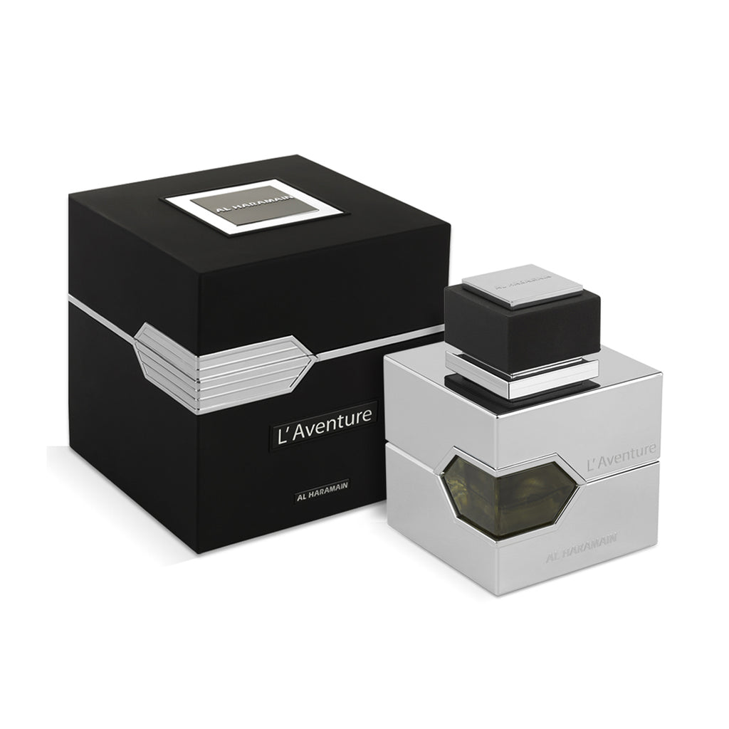 Al Haramain L'Aventure 3.4 Oz bottle and box