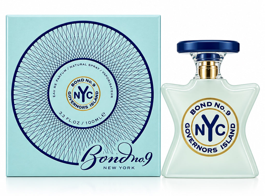 Bond No. 9 Governors Island 3.3 Oz Eau de Parfum bottle with retail box