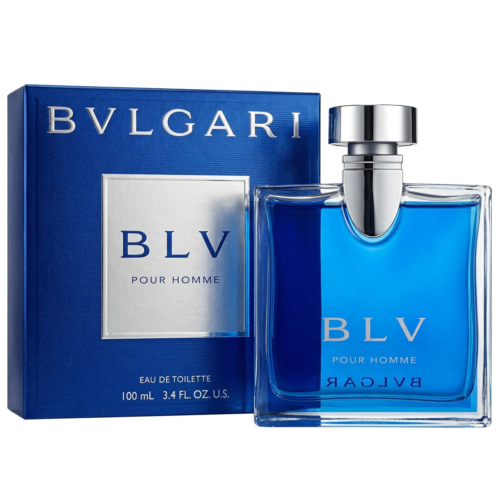 Bvlgari BLV Pour Homme 3.4 Oz bottle and box