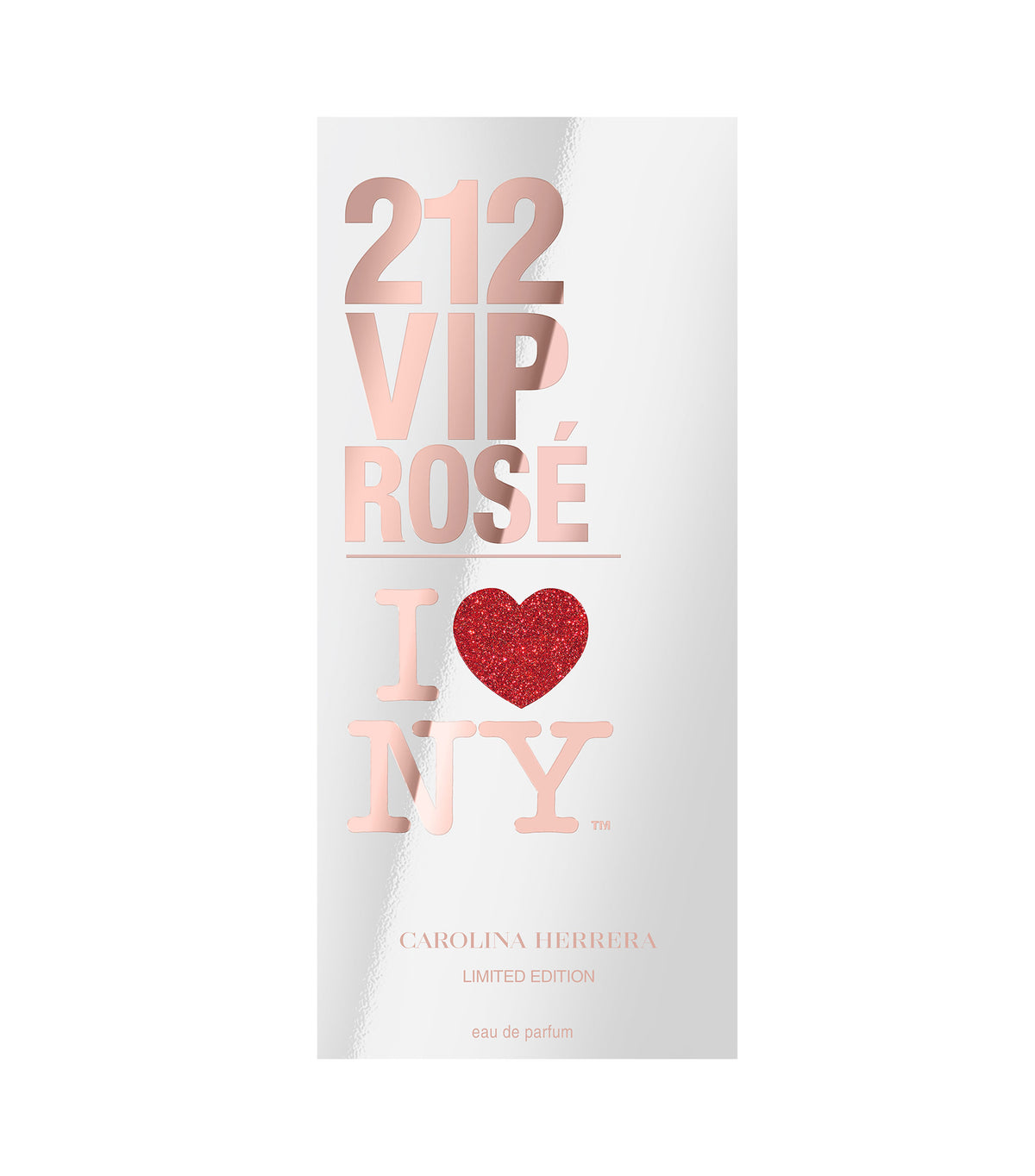 Carolina Herrera 212 VIP Rosé I Love NY Eau de Parfum 2.7 Oz Women's retail box