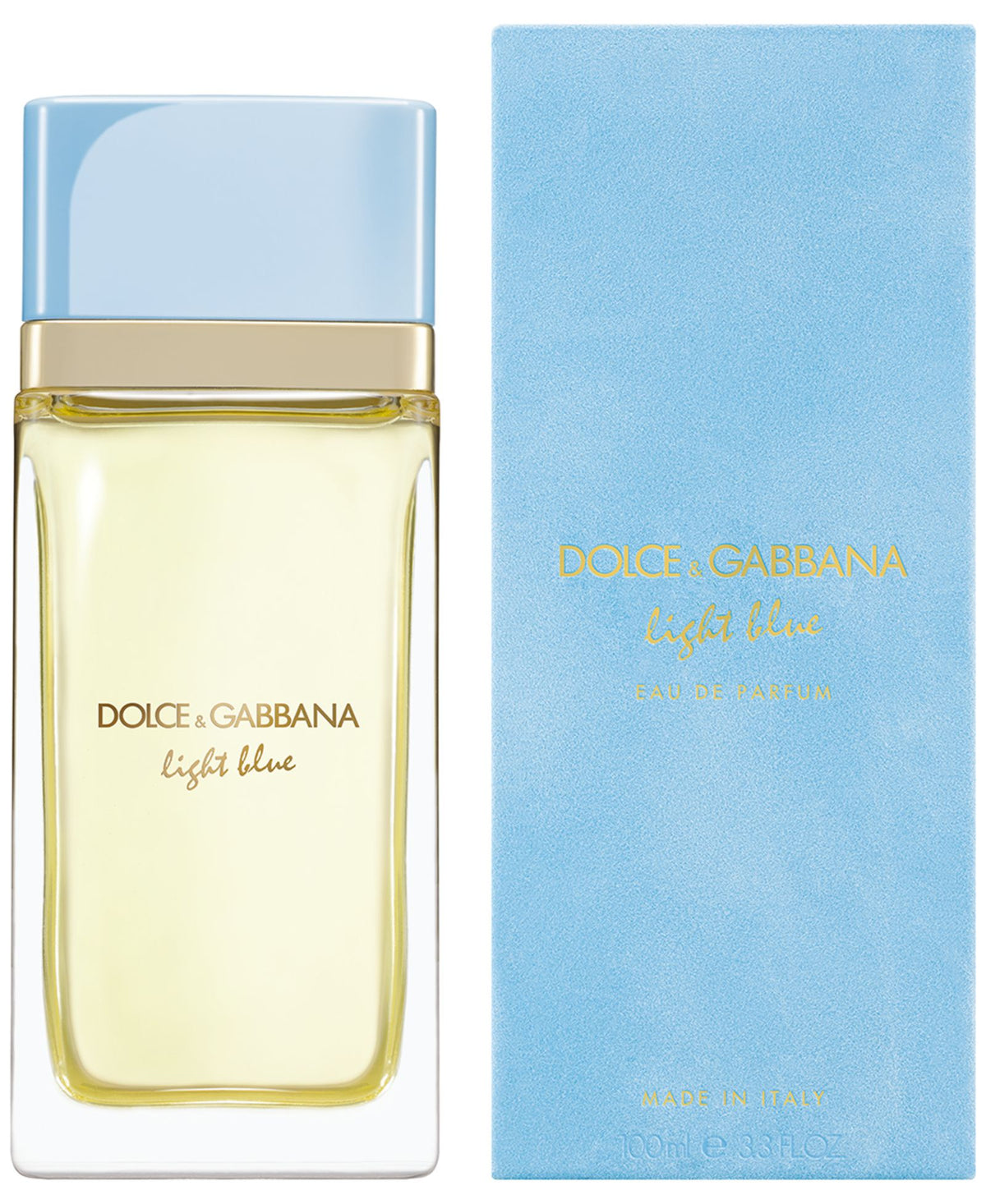 Dolce & Gabbana Light Blue Eau de Parfum 3.3 Oz Women's bottle and retail box