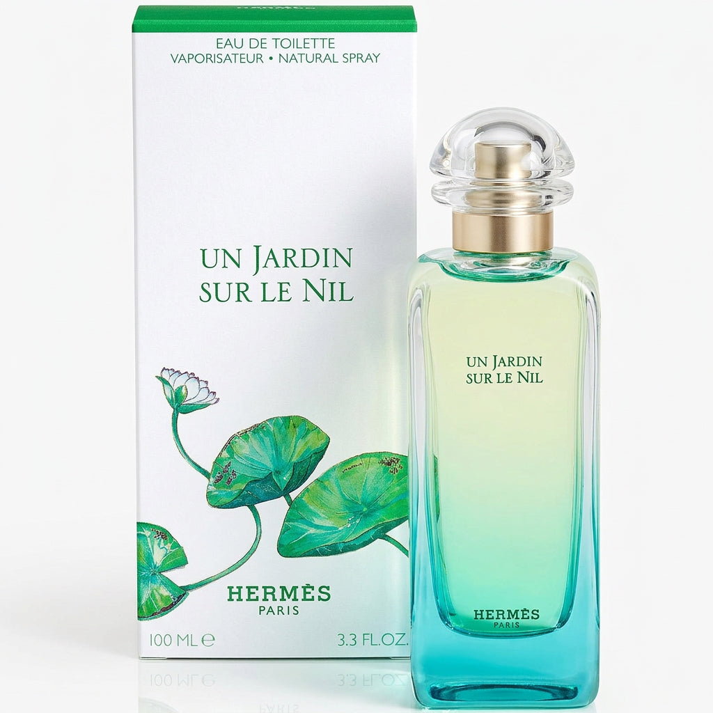 Hermes Un Jardin Sur Le Nil 3.3 Oz bottle and box