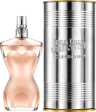 Jean Paul Gaultier Classique Eau de Toilette Spray for Women – 3.4 Oz bottle and retail packaging