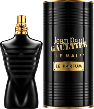 Jean Paul Gaultier Le Male Le Parfum Eau de Parfum Intense Spray for Men – 4.2 Oz bottle and retail packaging