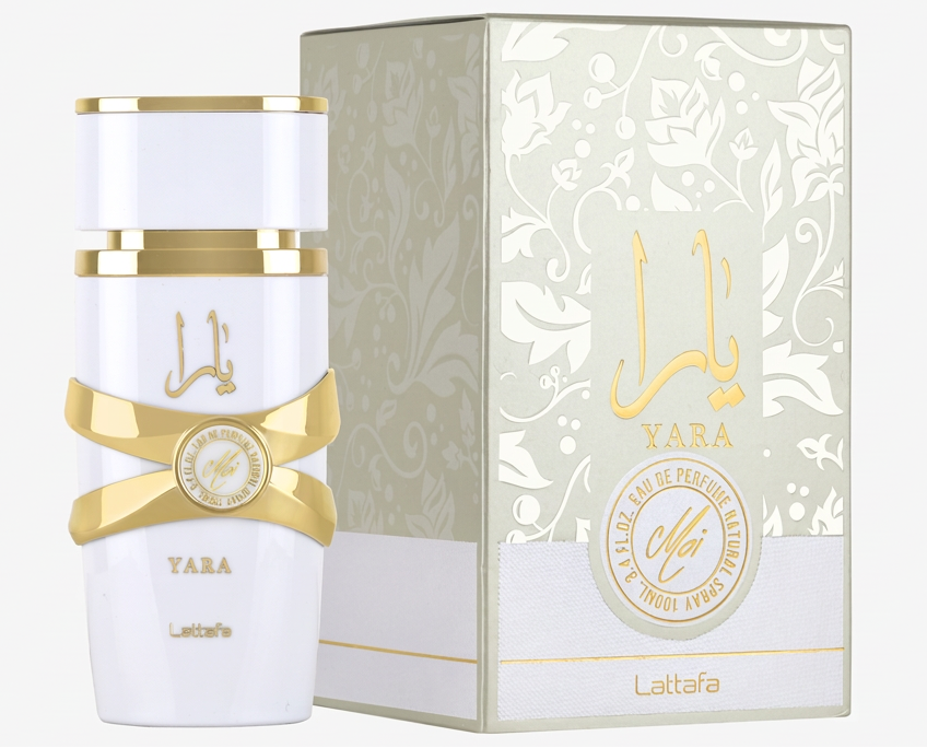 Lattafa Yara Moi 3.4 Oz bottle and box