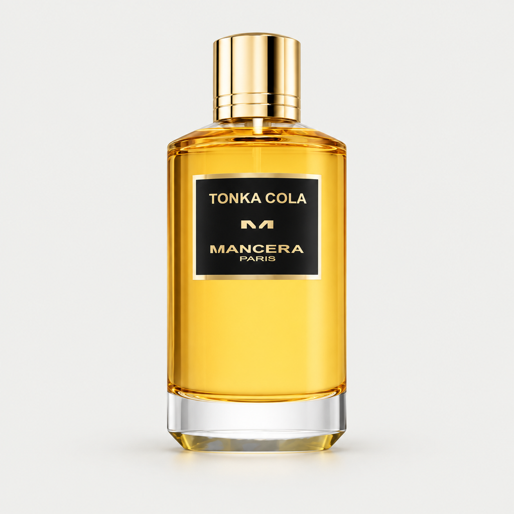 Mancera Tonka Cola Eau de Parfum 4.0 Oz bottle on a light gray studio background