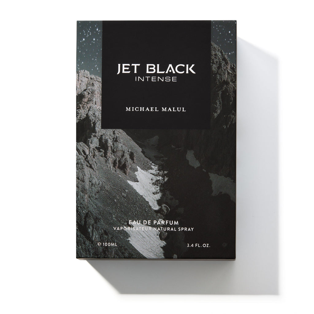 Michael Malul Jet Black Intense 3.4 Oz retail box