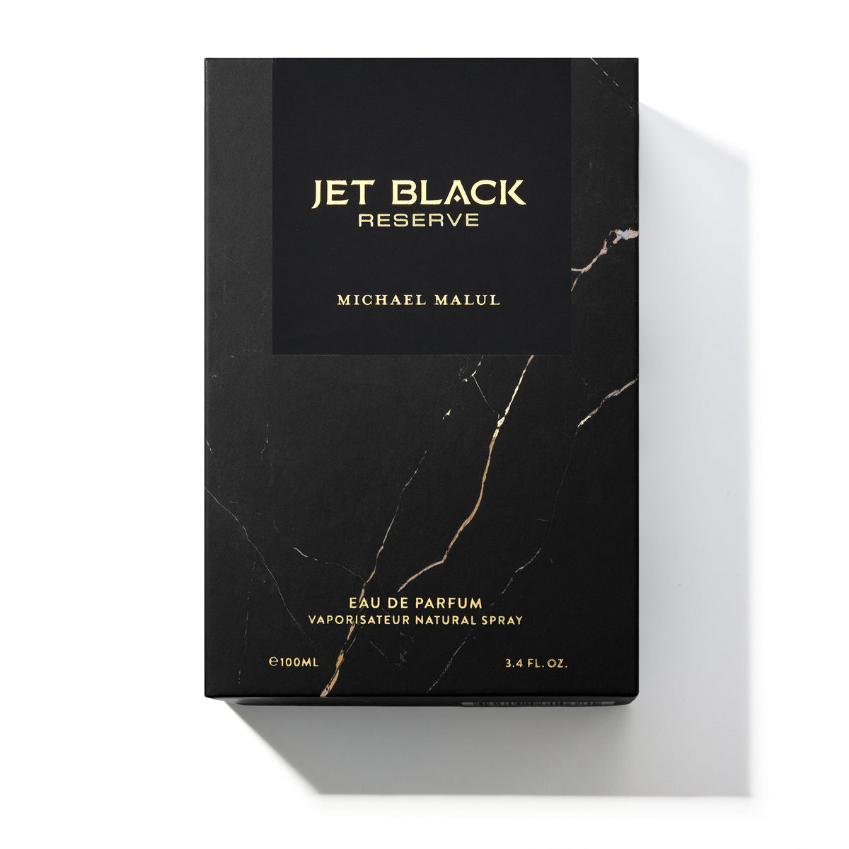 Michael Malul Jet Black Reserve 3.4 Oz retail box
