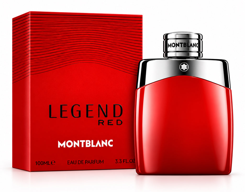 Montblanc Legend Red Eau de Parfum 3.3 Oz bottle and box