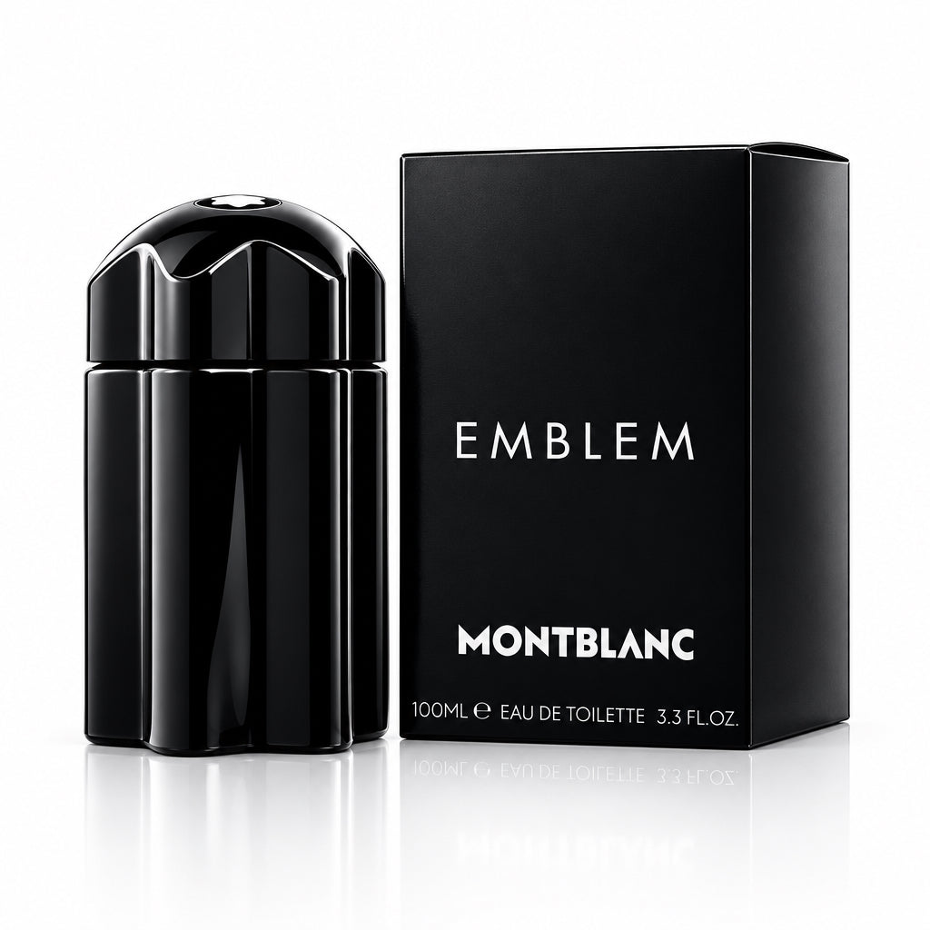 Montblanc Emblem Eau de Toilette 3.4 Oz bottle and box
