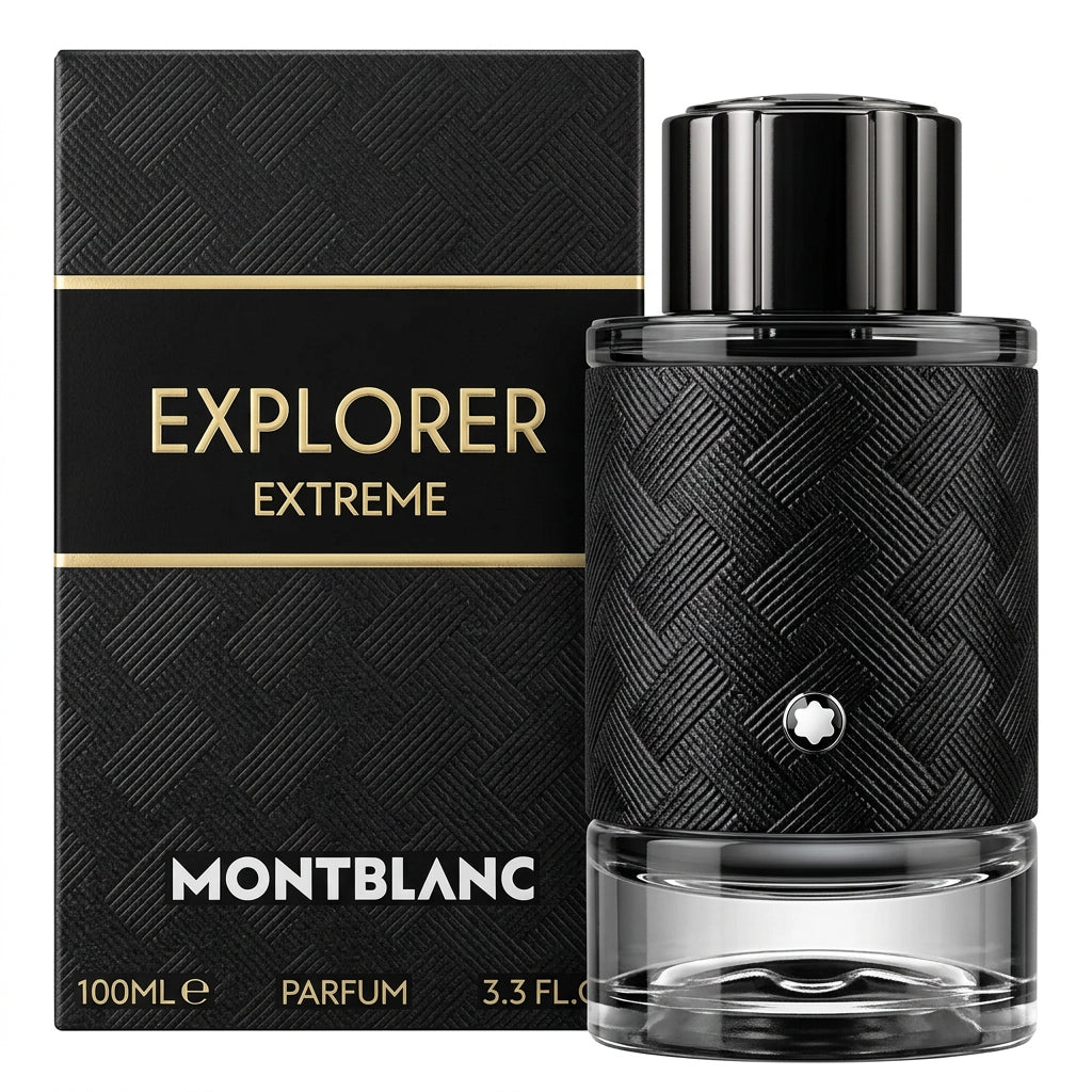 Montblanc Explorer Extreme 3.3 Oz bottle and box