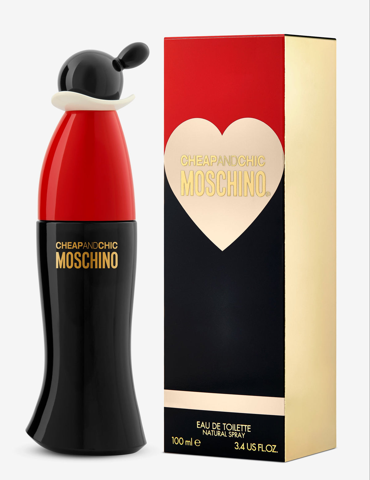 Moschino Cheap & Chic Eau de Toilette 3.4 Oz bottle and retail box