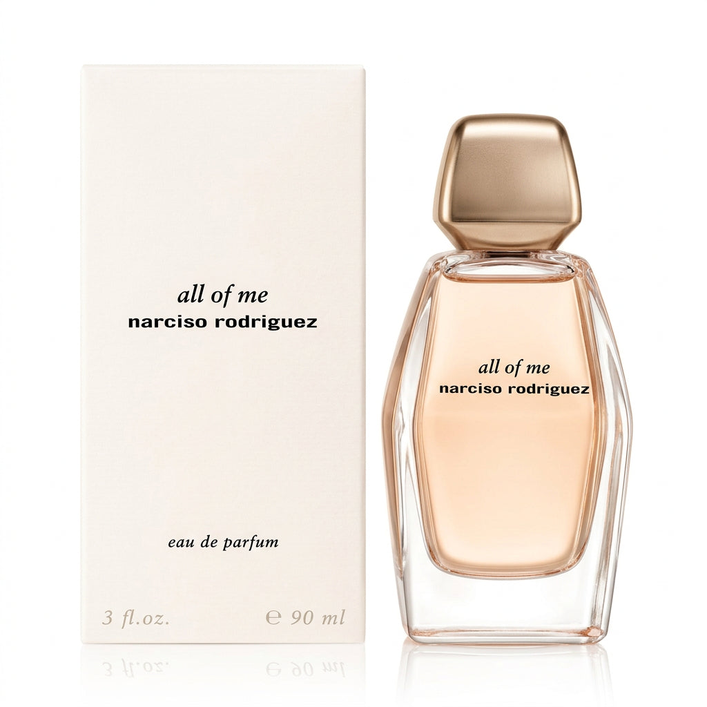 Narciso Rodriguez All of Me 3 Oz bottle and box