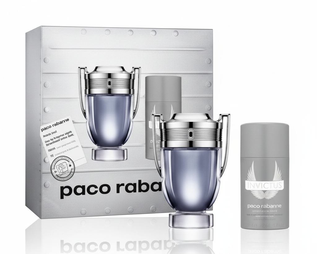 Rabanne Invictus 3.4 Oz and 2 Oz bottle