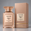 Tom Ford Vanilla Sex Eau de Parfum 3.4 oz bottle and box on gray background
