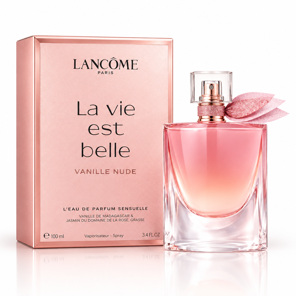 Lancôme La Vie Est Belle Vanille Nude Eau de Parfum 3.4 Oz / 100 mL bottle and box