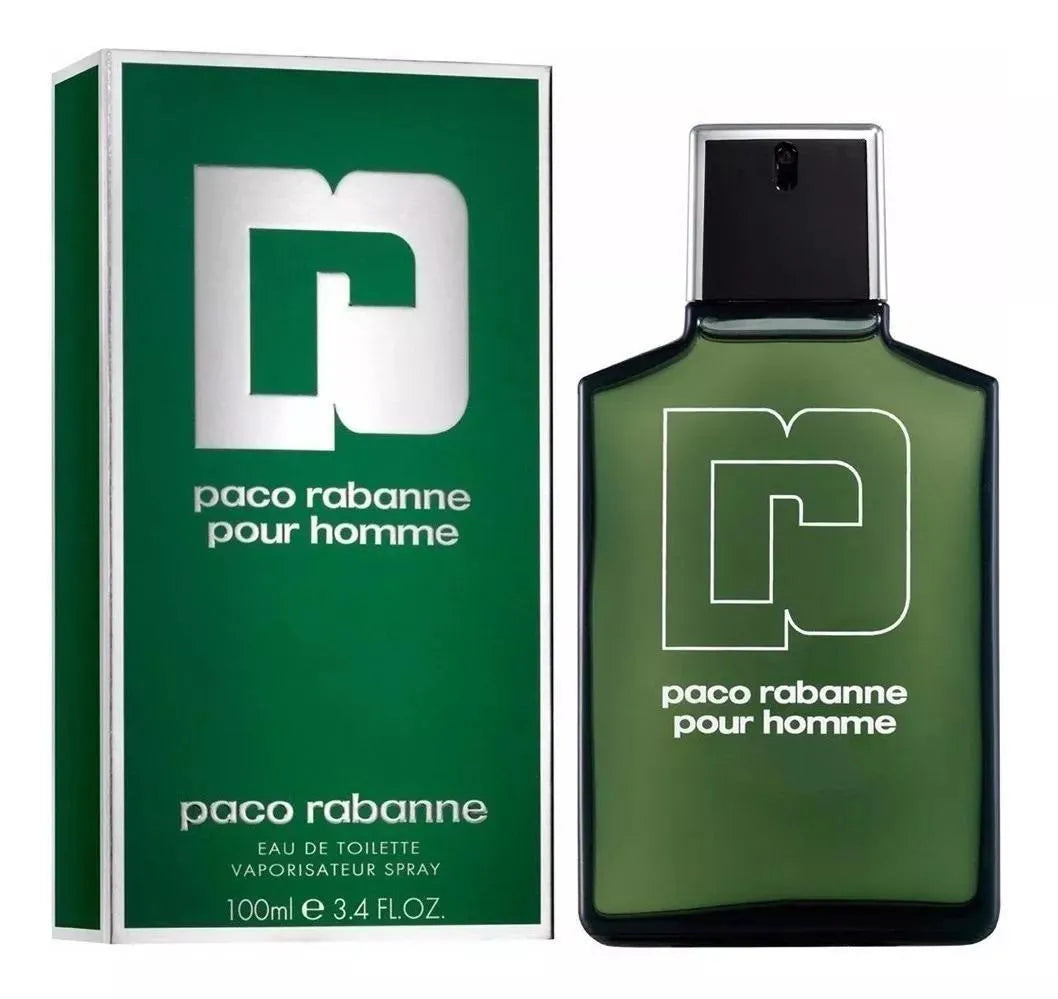 Paco Rabanne Pour Homme EDT 3.4 Oz bottle and box