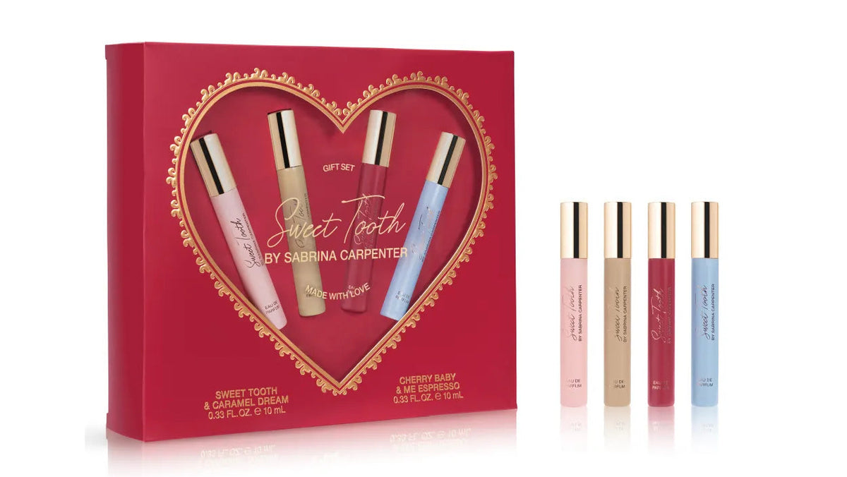 Sabrina Carpenter Sweet Tooth Collection Eau de Parfum Travel Gift Set – Women's – 4 x 0.33 oz