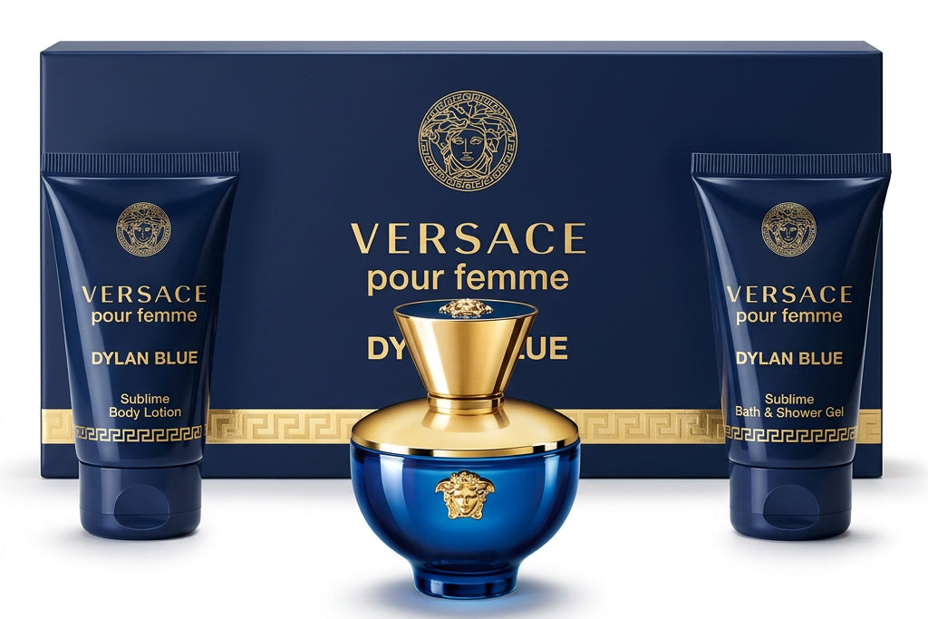 Versace Dylan Blue Pour Femme Eau de Parfum 3-Piece Mini Gift Set – Women's – 0.17 oz + 2 x 0.8 oz