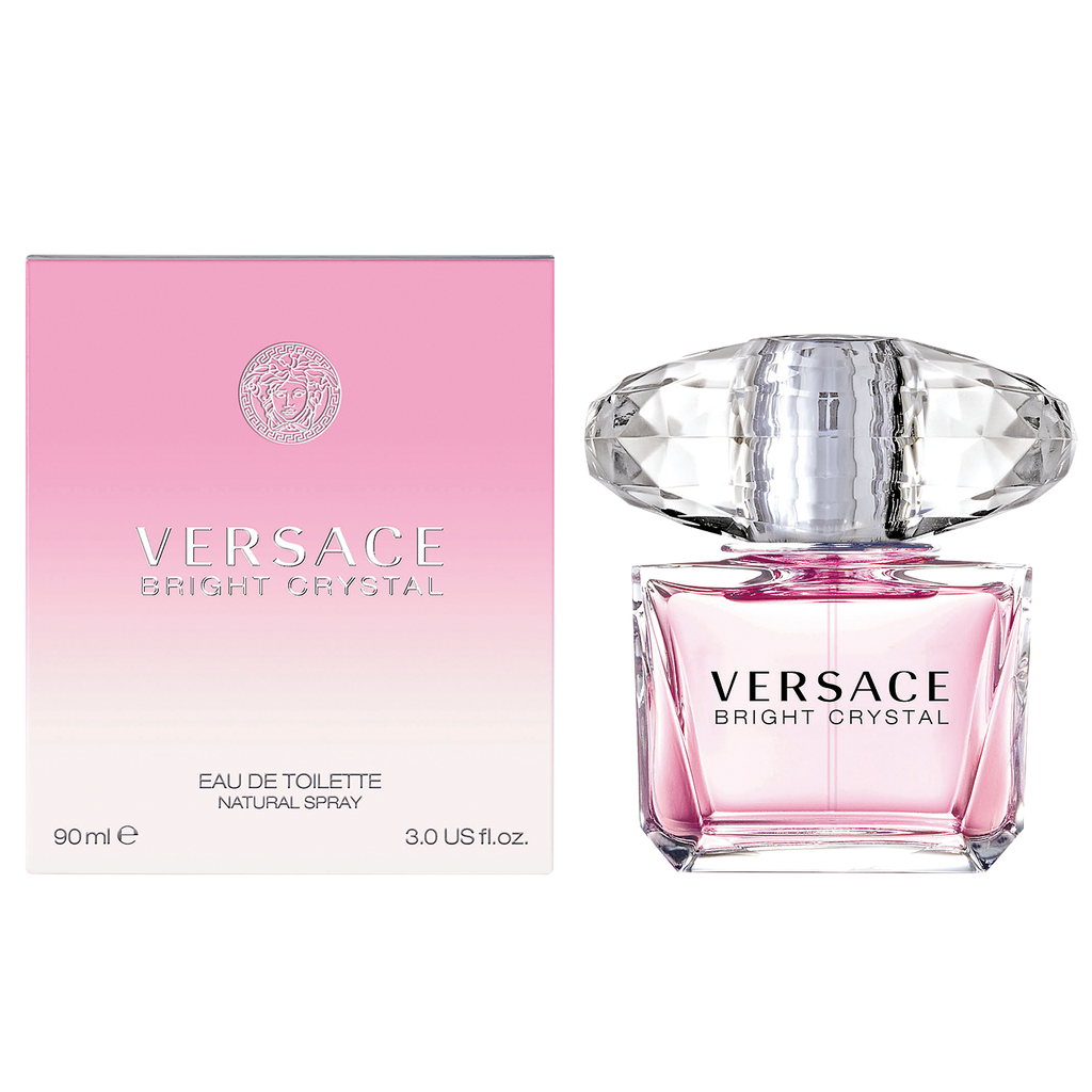 Versace Bright Crystal Eau de Toilette 3 Oz bottle and box