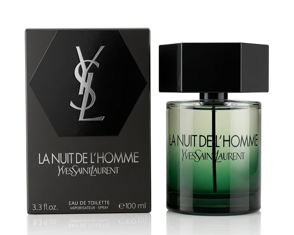 Yves Saint Laurent La Nuit de L’Homme 3.3 Oz bottle and box